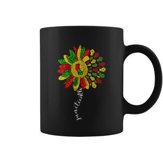 Juneteenth Sunflower Coffee Mug - Monsterry