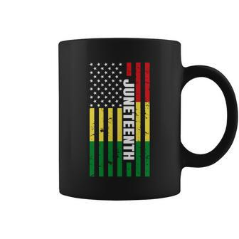 Juneteenth Usa Black History Month Flag Graphic Design Printed Casual Daily Basic Coffee Mug - Thegiftio UK