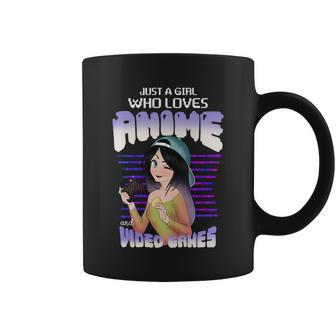 Just A Girl Who Loves Anime And Video Games Coffee Mug - Monsterry AU