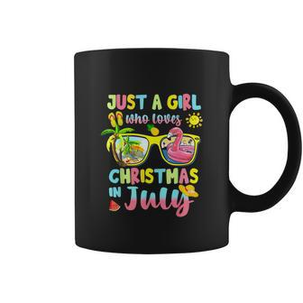 Just A Girl Who Loves Christmas In July Summer Lover Coffee Mug - Monsterry