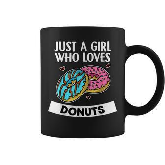 Just A Girl Who Loves Donuts Funny Donut Day Costume Coffee Mug - Thegiftio UK
