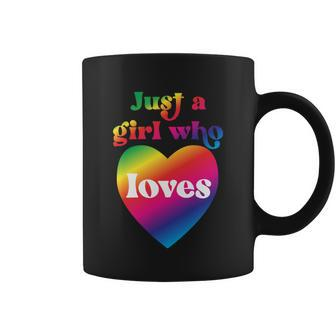 Just A Girl Who Loves Just A Girl Who Loves Graphic Design Printed Casual Daily Basic Coffee Mug - Thegiftio UK