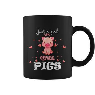 Just A Girl Who Loves Pigs Cute Animal Pig Nice Gift Girls Graphic Design Printed Casual Daily Basic Coffee Mug - Thegiftio UK