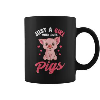 Just A Girl Who Loves Pigs Hog Lover Cute Farmer Graphic Design Printed Casual Daily Basic Coffee Mug - Thegiftio UK