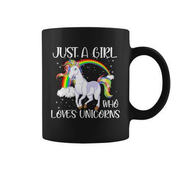 Just A Girl Who Loves Unicornsjust A Girl Who Loves Unicorns Coffee Mug - Monsterry UK