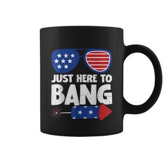 Just Here To Bang Firework 4Th Of July V2 Coffee Mug - Monsterry AU