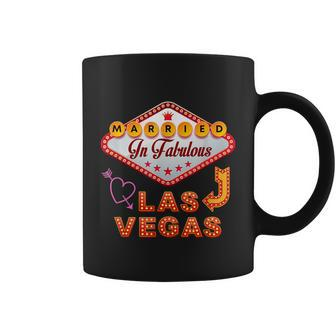 Just Married Couples Married In Las Vegas Graphic Design Printed Casual Daily Basic Coffee Mug - Thegiftio UK