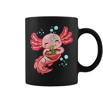 Kawaii Axolotl Ramen N Girls Kids Japanese Anime Lover Coffee Mug - Thegiftio UK