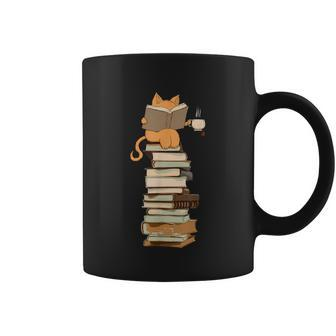 Kawaii Cats Books Tea Coffee Mug - Thegiftio UK