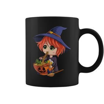 Kawaii Japanese Anime Witch Halloween Ramen Food Lovers V2 Coffee Mug - Seseable