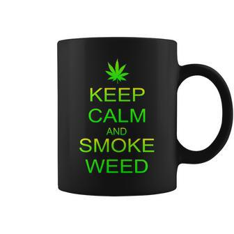 Keep Calm And Smoke Weed Coffee Mug - Monsterry UK