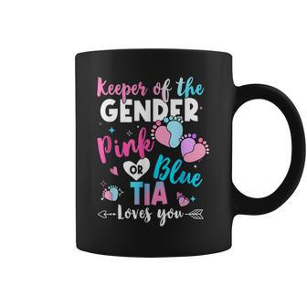 Keeper Of The Gender Tia Loves You Gender Reveal Coffee Mug - Thegiftio UK