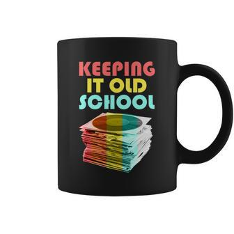 Keeping It Old School Vintage Records Coffee Mug - Monsterry AU