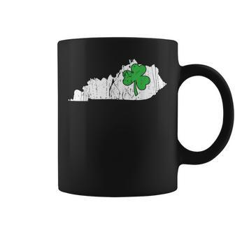 Kentucky State St Patricks Day Kentucky Green Shamrock Coffee Mug - Thegiftio