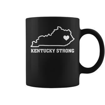 Kentucky Strong Home State Map V2 Coffee Mug - Thegiftio UK