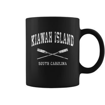 Kiawah Island South Carolina Vintage Nautical Crossed Oars Coffee Mug - Thegiftio UK