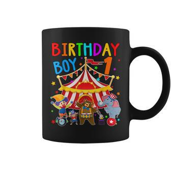 Kids 1St Birthday Boy Themed 1 Year Old Circus Carnival Bday Coffee Mug - Seseable