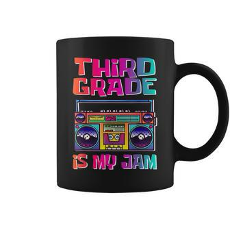 Kids 3Rd Grade Is My Jam Vintage 80S Boombox Teacher Student Coffee Mug - Seseable