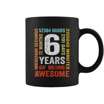 Kids 6Th Birthday 6 Years Old Vintage Retro 72 Months Coffee Mug - Monsterry AU