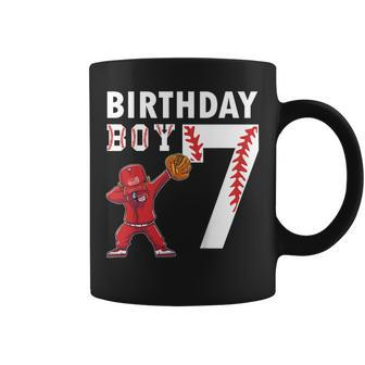 Kids 7 Years Old Boy Baseball Player 7Th Birthday Kids V2 Coffee Mug - Seseable