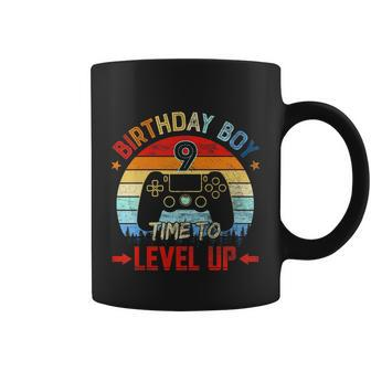 Kids Birthday Boy 9 Time To Level Up 9Th Birthday Boy Gamer Funny Gift Coffee Mug - Thegiftio UK