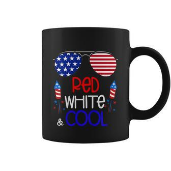 Kids Boys Kids 4Th Of July Red White And Cool Sunglasses Girls Coffee Mug - Monsterry UK