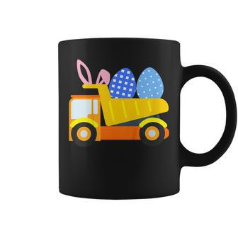Kids Easter Egg Construction Truck Shirt Toddler Baby Little Boy Coffee Mug - Thegiftio UK