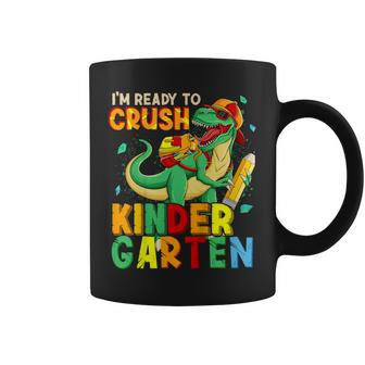 Kids Im Ready To Crush Kindergarten Back To School Dinosaur Coffee Mug - Seseable