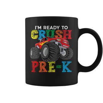 Kids Im Ready To Crush Pre-K Monster Truck Back To School Coffee Mug - Seseable