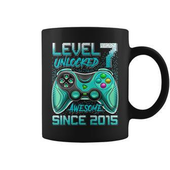 Kids Level 7 Unlocked Funny Video Gamer 7Th Birthday Gift V2 Coffee Mug - Seseable