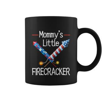 Kids Mommys Little Firecracker Cute 4Th Of July Toddlers Kids Coffee Mug - Monsterry AU