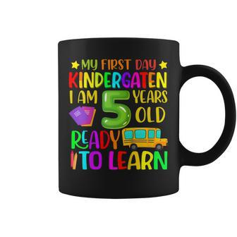 Kids My 1St Day Of Kindergarten And Ready To Learn Back To School Coffee Mug - Seseable