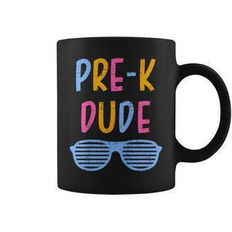 Kids Pre-K Dude Back To School For First Day Of Preschool Kids Coffee Mug - Seseable