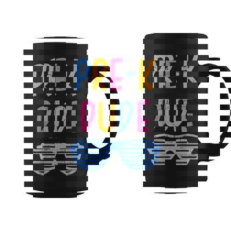 Kids Pre-K Dude Back To School For First Day Of Preschool Kids Coffee Mug - Seseable