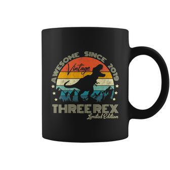 Kids Third Dinosaur 3 Year Old 2019 Three Rex 3Rd Birthday Coffee Mug - Monsterry AU