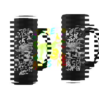 Kids Three Rex Awesome Since 2019 Funny Birthday Boys Kids Coffee Mug - Thegiftio UK
