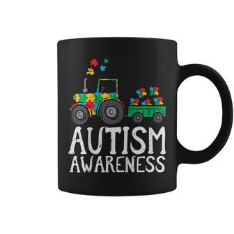 Kids Tractor Autism Awareness Farmer Truck Toddler Boys Kids Coffee Mug - Seseable