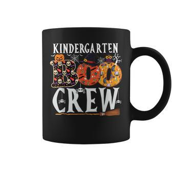 Kindergarten Boo Crew Teachers Halloween Costume Funny Coffee Mug - Seseable