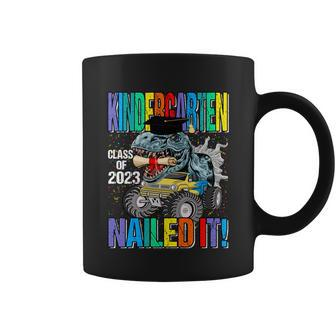 Kindergarten Class Of 2023 Nailed It Monster Truck Dinosaur Gift Coffee Mug - Monsterry CA