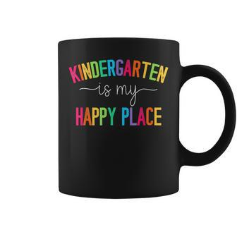 Kindergarten Is My Happy Place Kindergarten Teacher Teams Coffee Mug - Thegiftio UK