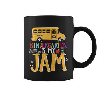 Kindergarten Is My Jam Back To School First Day Of School Coffee Mug - Monsterry DE