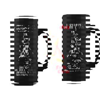Knights Templar T Shirt - A Child Of God A Man Of Faith A Warrior Of Christ Coffee Mug - Seseable