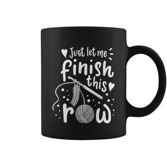 Knitting Crocheting Yarn Funny Tshirt Coffee Mug - Monsterry