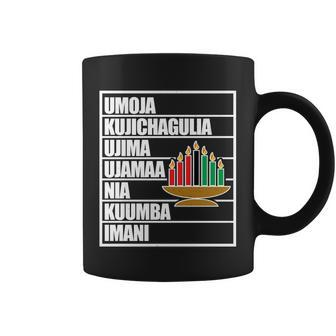 Kwanzaa Holiday Principles Kinara Candles Coffee Mug - Monsterry DE