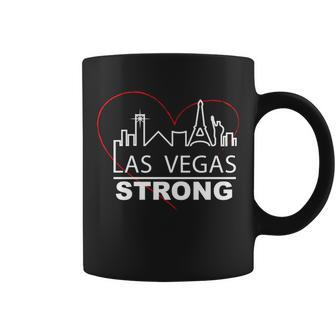 Las Vegas Strong Heart Skyline T-Shirt Graphic Design Printed Casual Daily Basic Coffee Mug - Thegiftio UK