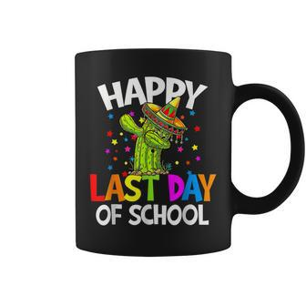 Last Day Of School Dabbing Cactus Teacher Student Graduation Coffee Mug - Thegiftio UK