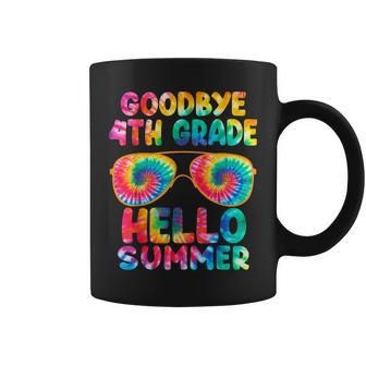 Last Day Of School Goodbye 4Th Grade Hello Summer Tie Dye Coffee Mug - Seseable