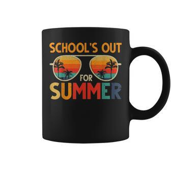 Last Day Of School Retro Schools Out For Summer Teacher Coffee Mug - Thegiftio UK