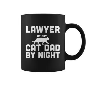 Lawyer By Day Cat Dad By Night Coffee Mug - Monsterry CA
