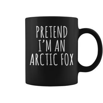 Lazy Halloween Costume Pretend Im An Arctic Fox Easy Simple Coffee Mug - Thegiftio UK